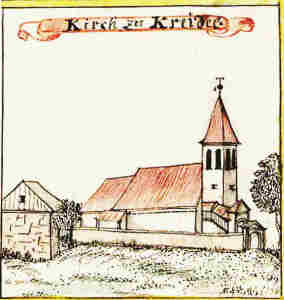 Kirch zu Kreidel - Koci, widok oglny